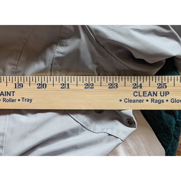 Natural Reflections Gray Hooded Vented Rain Coat Windbreaker Jacket XXL - Picture 10 of 10